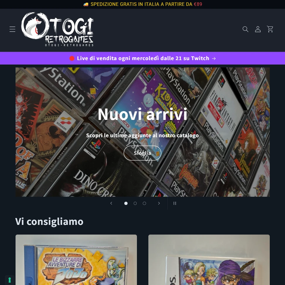 Homepage Otogi Retrogames