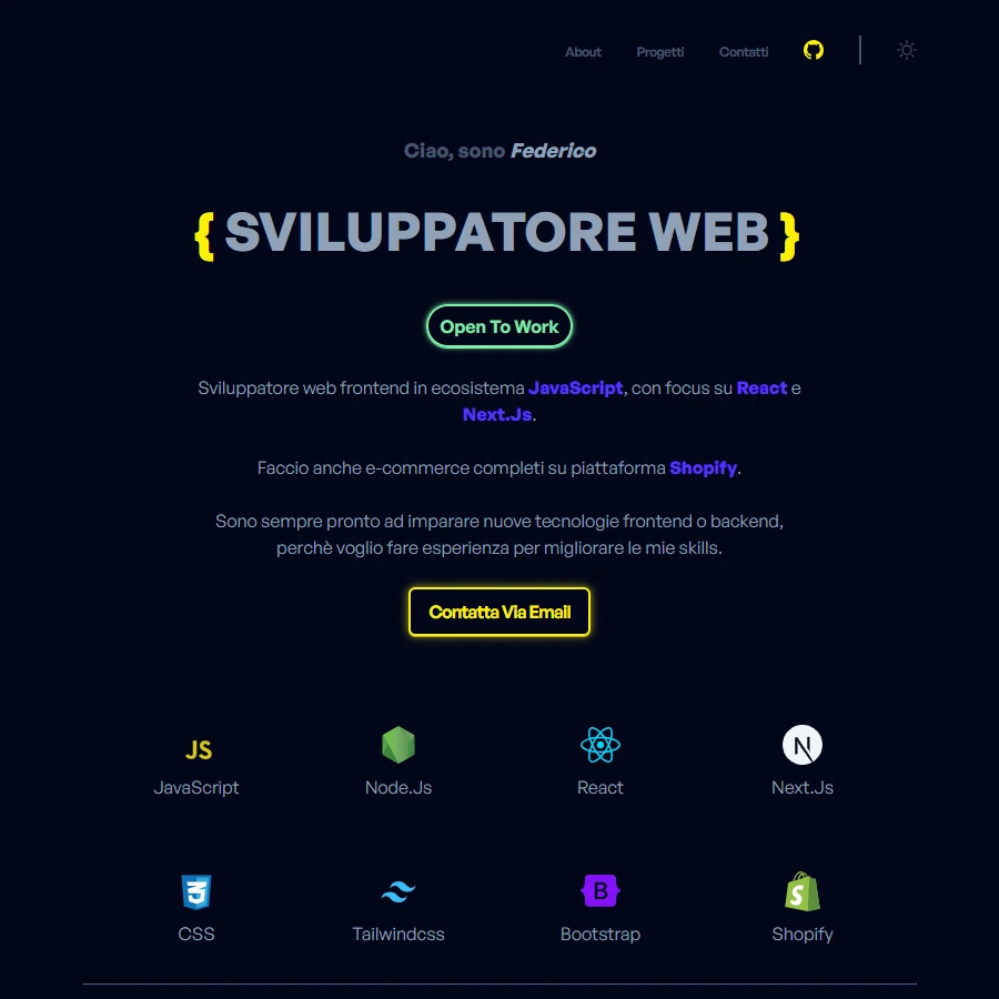 Pagina portfolio